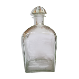 Vintage decanter glass decorations golden knots