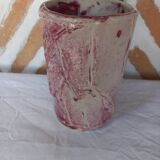 Vase original terre émaillée