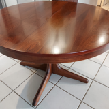 Round table extendable Baumann vintage 1970s