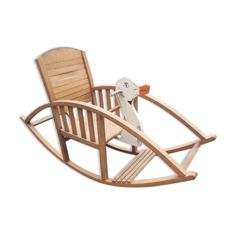 Children's duck rocking armchair torck vintage