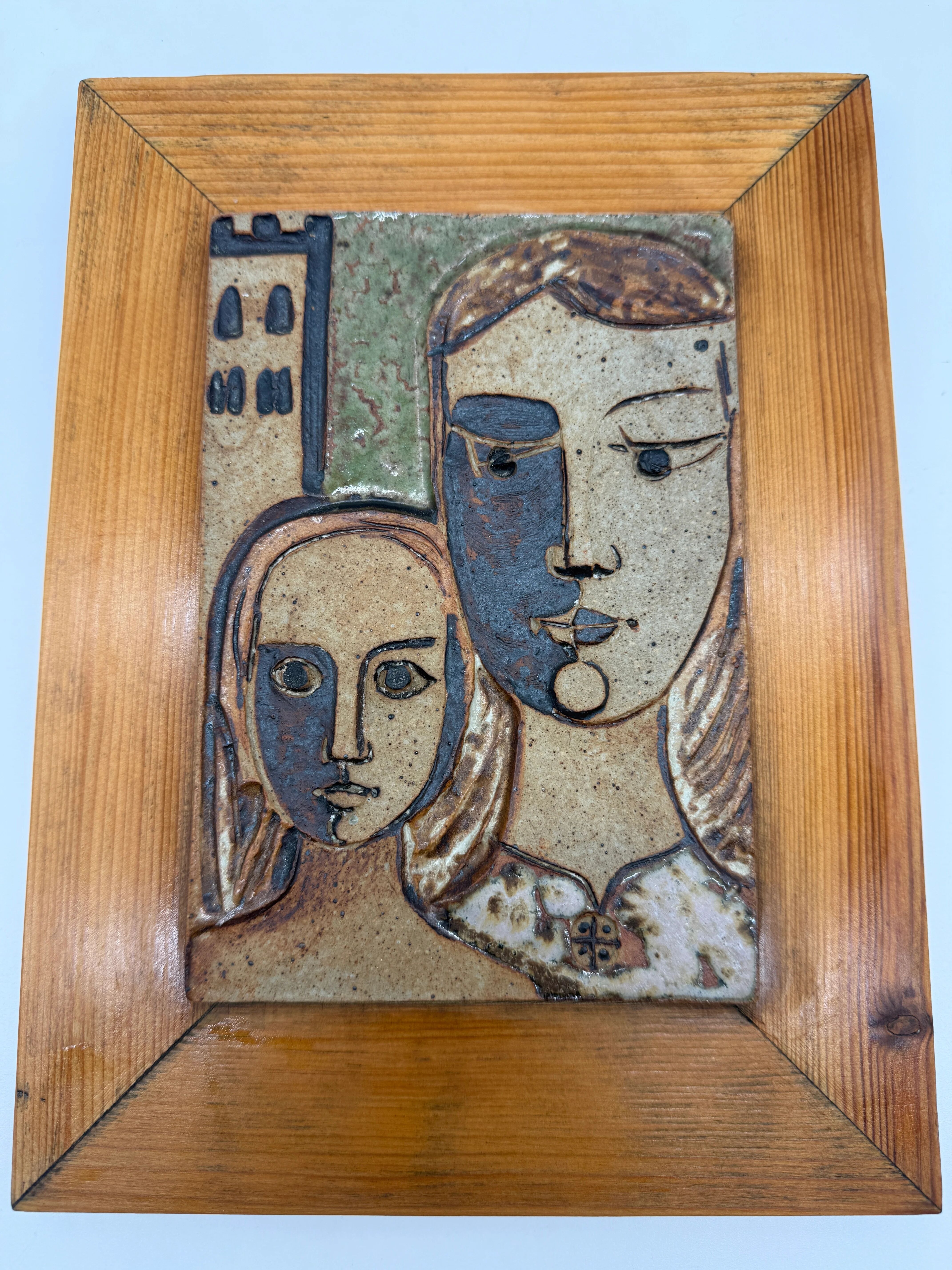 Wall ceramic by Father Paoli – Saint-Michel-de-Cuxa, 1973