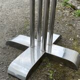 Modern round metal side table