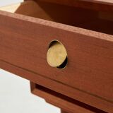 Restored teak nightstand