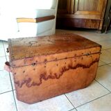 19th century leather chest