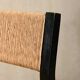 Martin Visser SE82 Chairs in Black Wood and hand woven Rush Seats for Spectrum