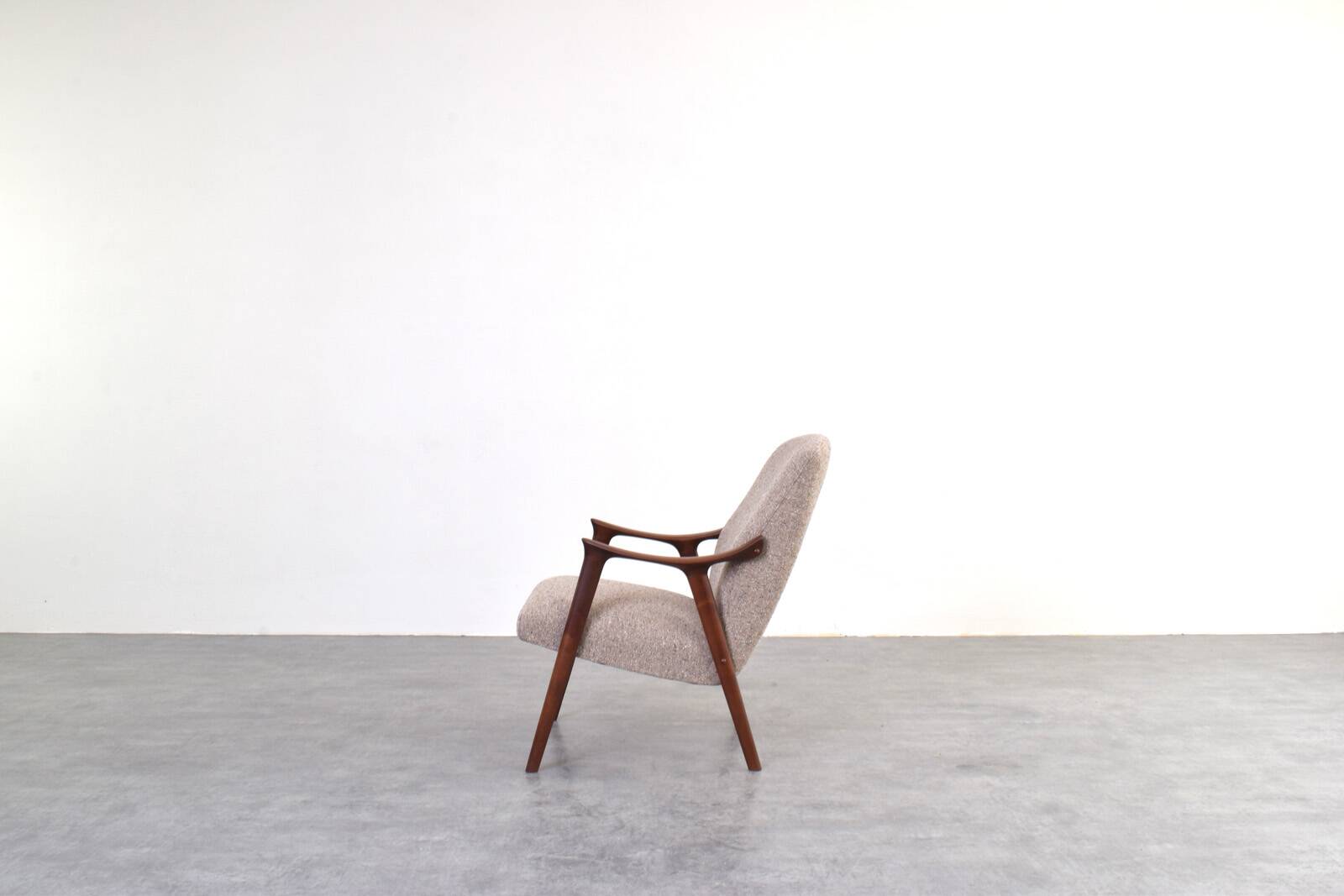 Mid-Century „Tenor” Teak & Boucle Armchair from Møre Lenestolfabrikk, 1960s