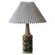 Lampe de table danoise moderne en grès émaillé, Okela, années 1960