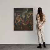 19th century Spanish painting Adoration of the Magi