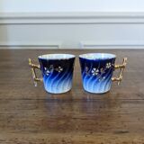 Two Luneville coffee cups