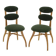 Paire de chaise Musicale de Vilhelm Lauritzen, Danemark