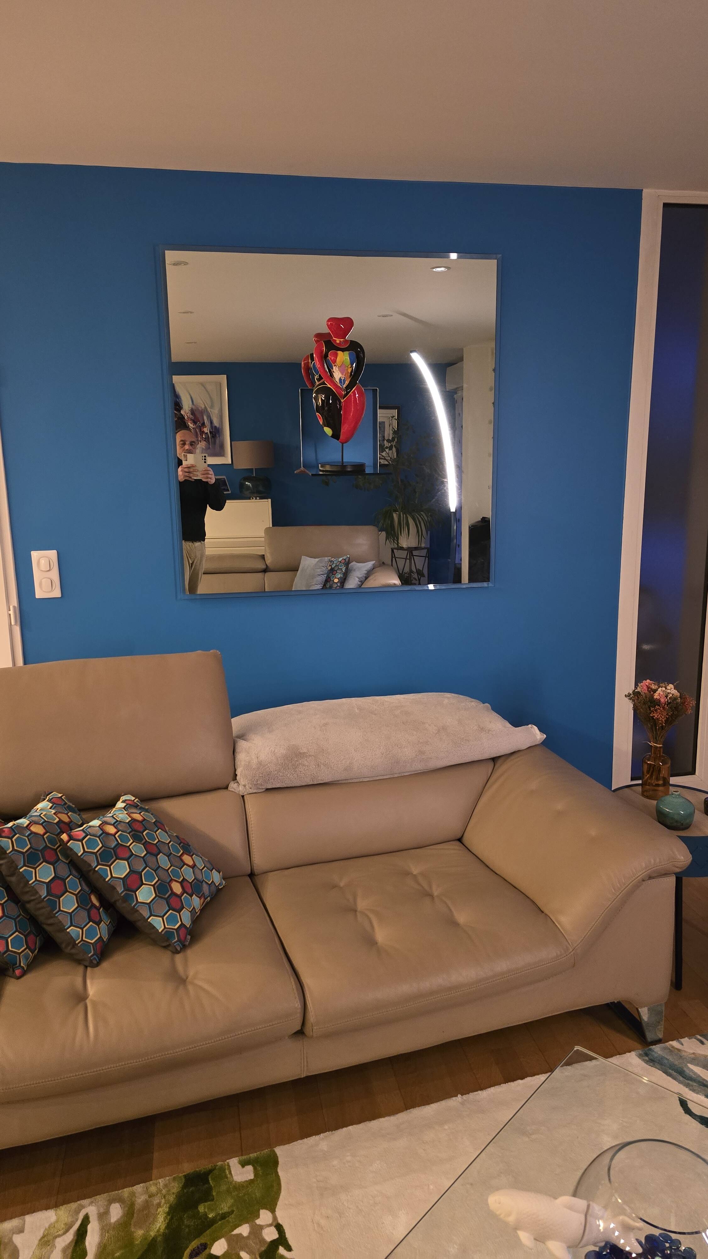 Roche Bobois leather living room set – 2 SCENARIO sofas + MOON armchair (2009)