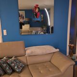 Roche Bobois leather living room set – 2 SCENARIO sofas + MOON armchair (2009)