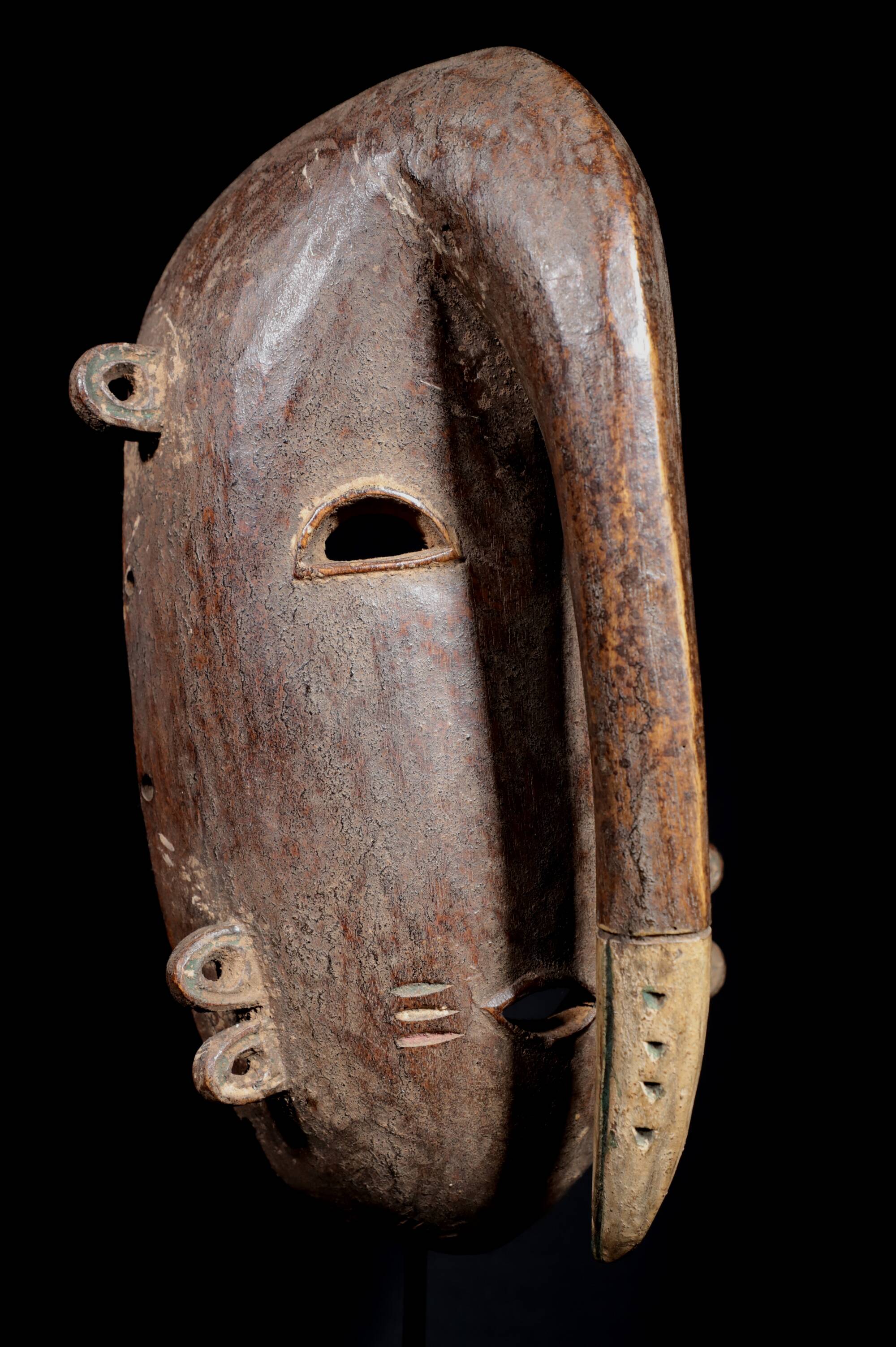 African Art Africa Tribal - Djimini Ligbi Kulango Mask - 31 Cms