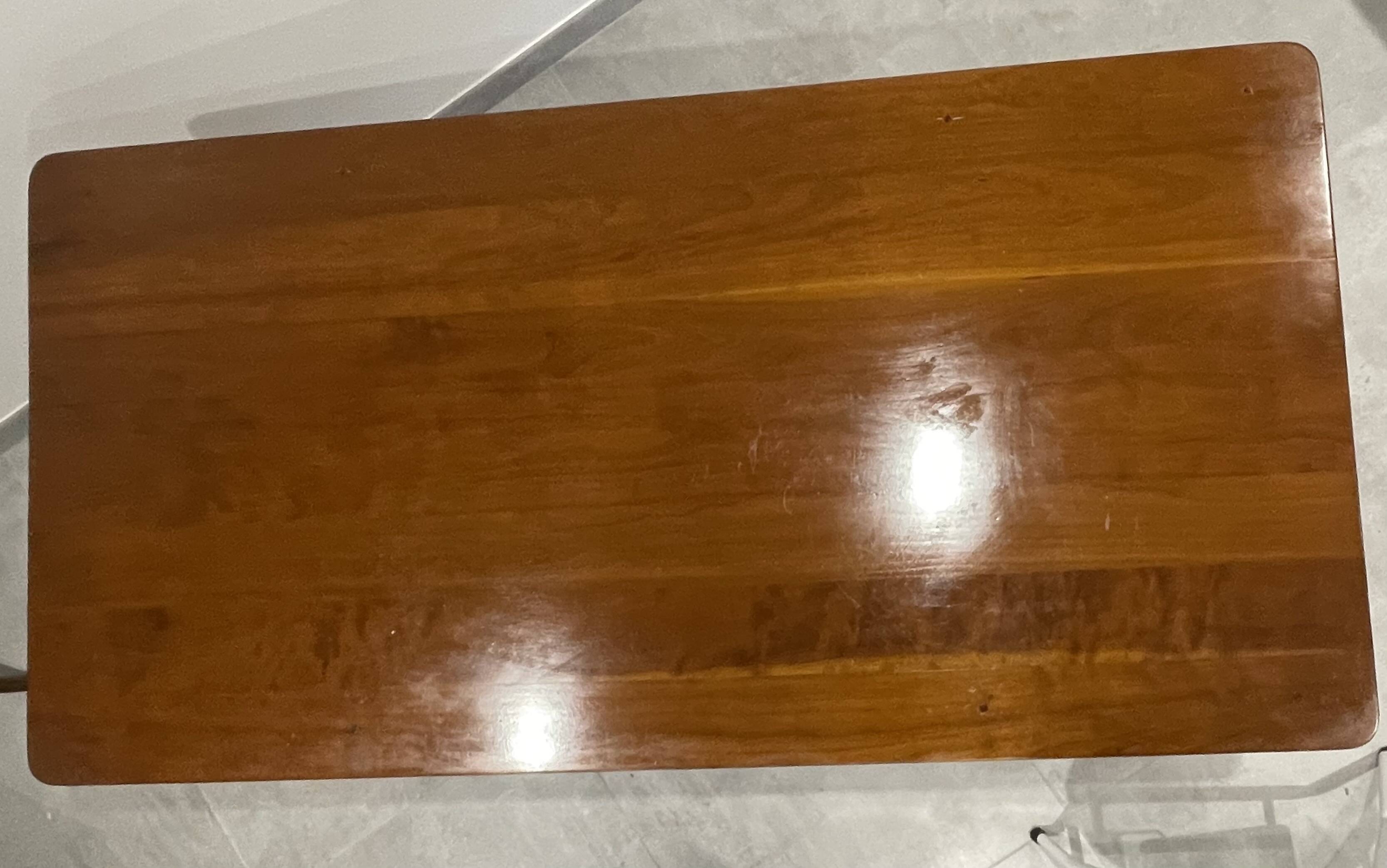 Beautiful natural wood desk from Chez Grange