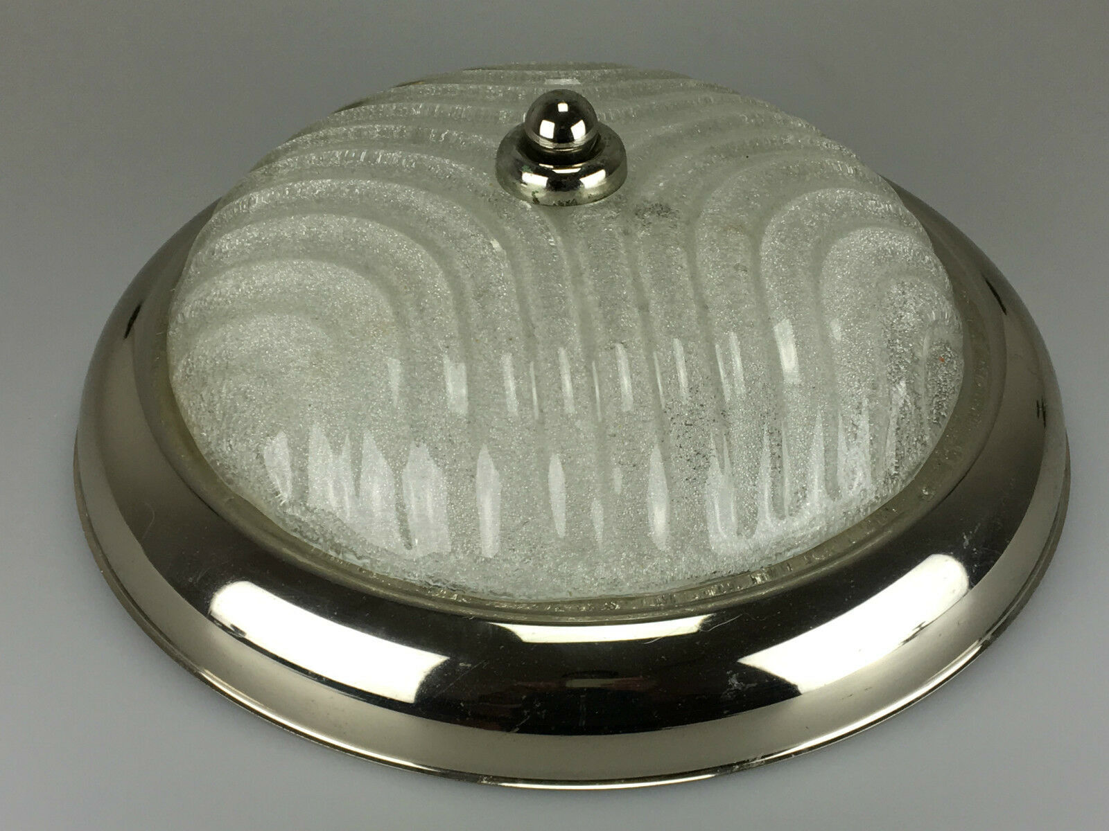 60s 70s lamp luminaire plafoniere flush mount glass space age design