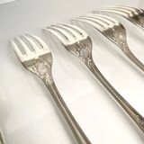 6 Marly Model Forks - Christofle, Silver-Plated Metal