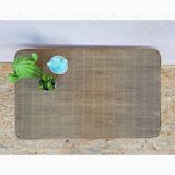 Coffee table rattan wicker years 50-60 vintage