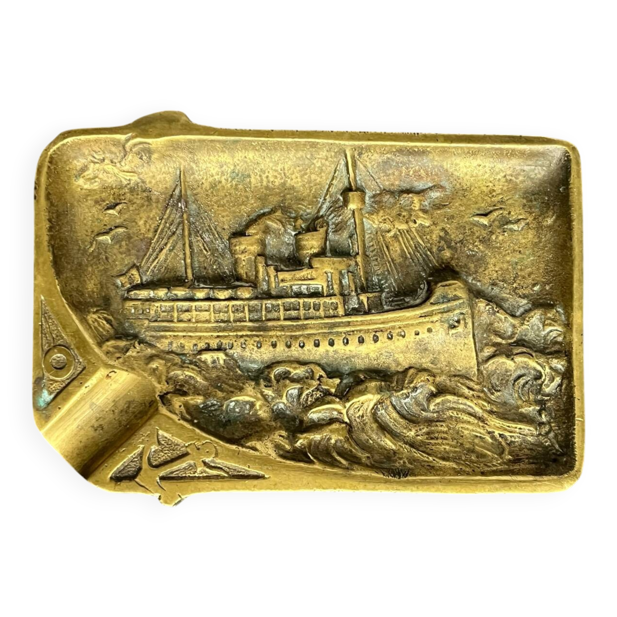 Cendrier ancien en bronze