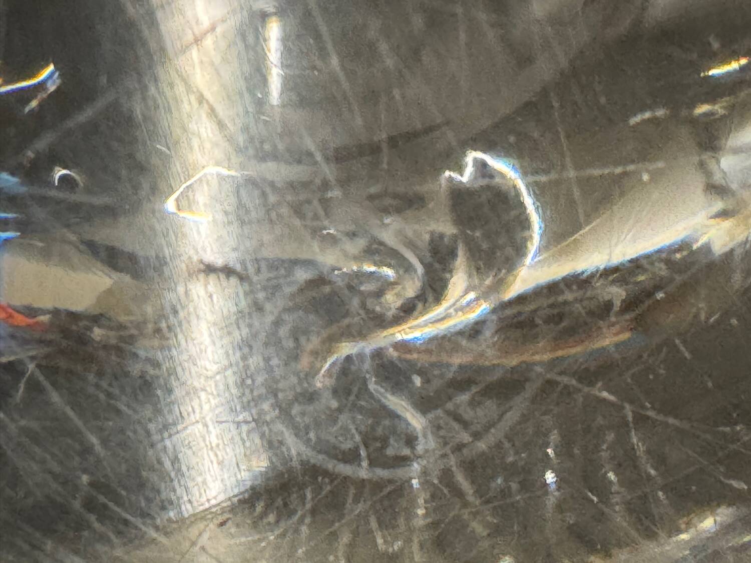 Crystal dish with stamp, 1960s/70s