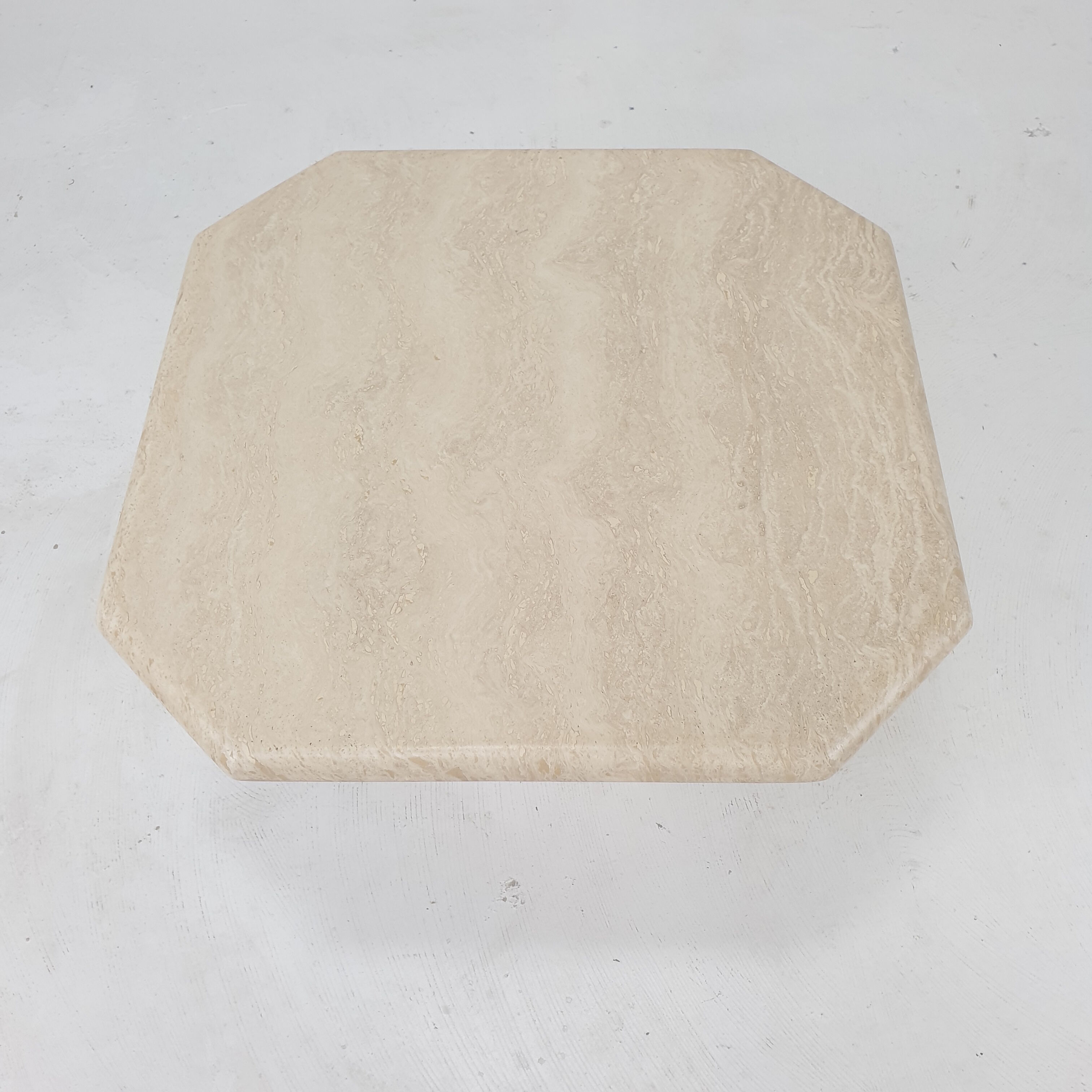 Italian Travertine Coffee Table, 1980's