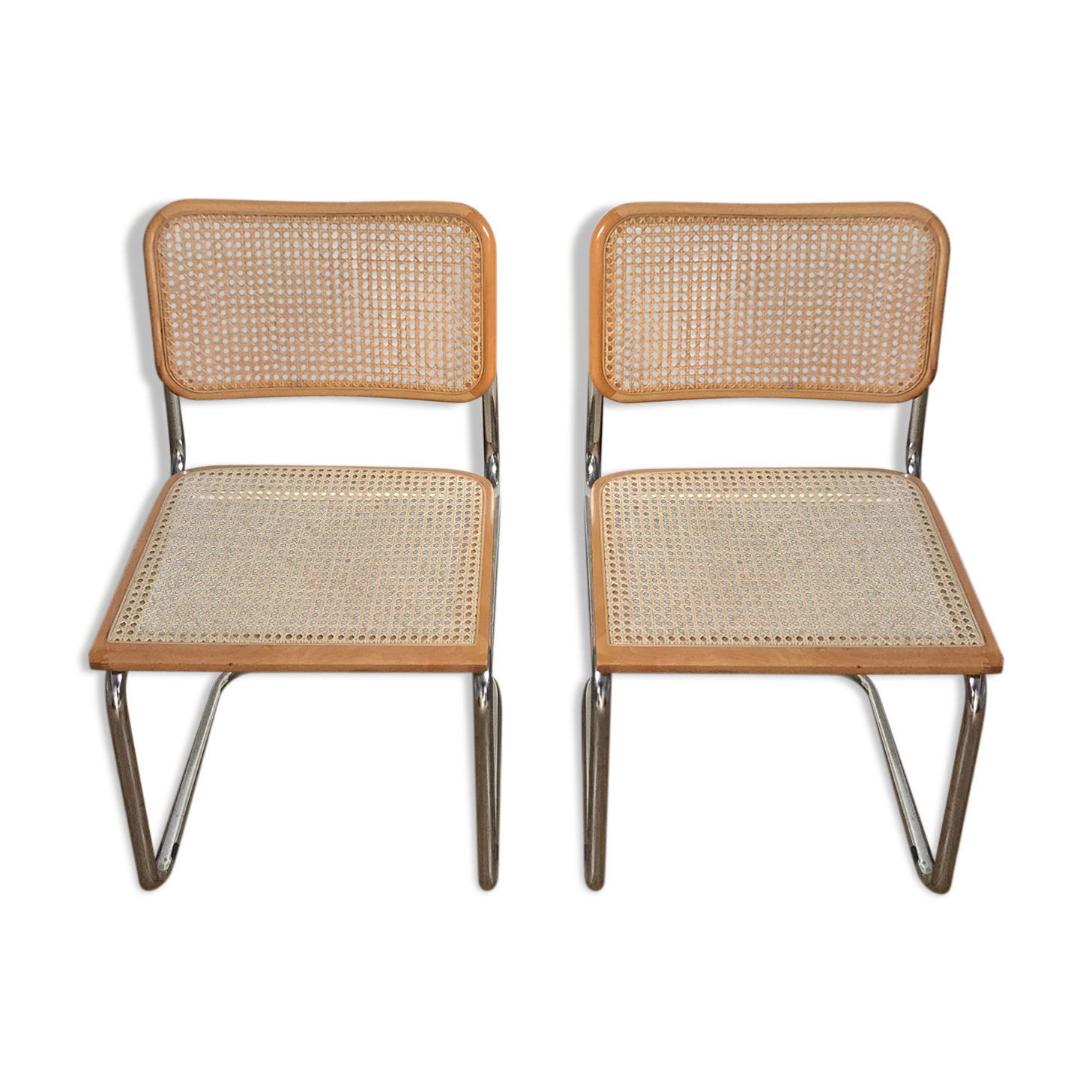 2 chairs Cesca B32 BY Marcel Breuer