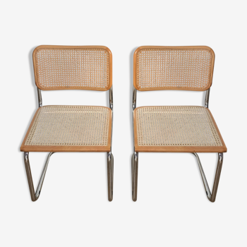 2 chairs Cesca B32 BY Marcel Breuer