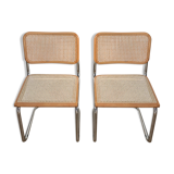 2 chairs Cesca B32 BY Marcel Breuer