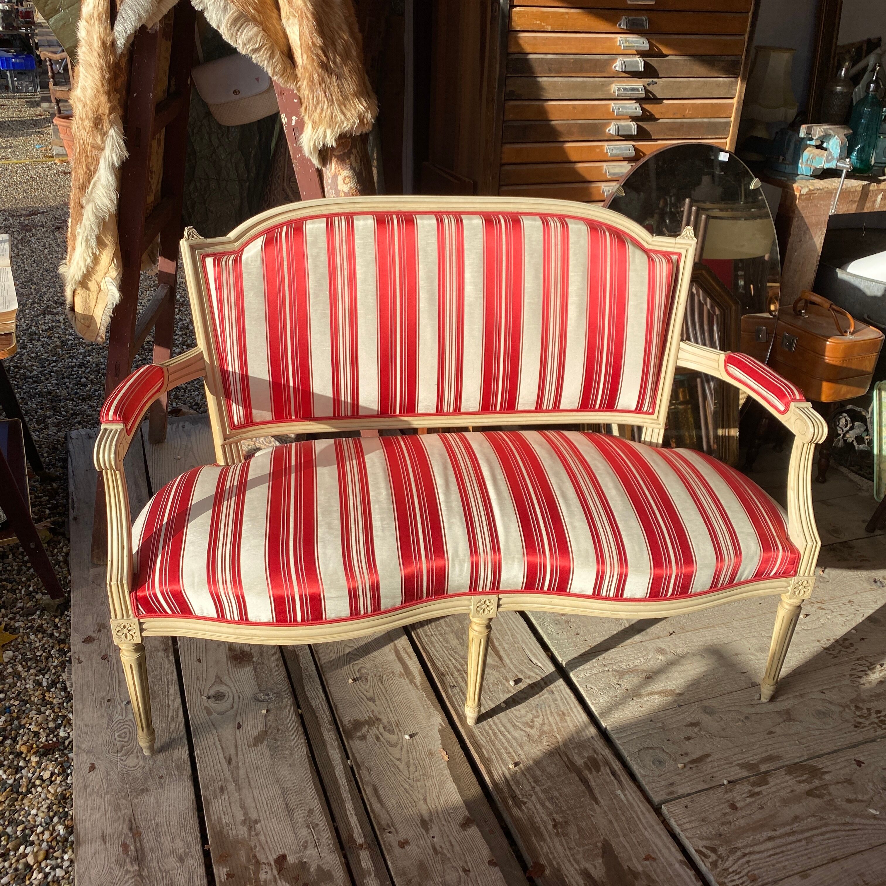 Louis XVI style bench