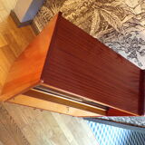 Vintage secretary in varnished teak