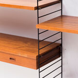 Piece wall unit by Nisse Strinning for String, Sweden 1950