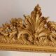 Large Louis-Philippe style mirror with a pediment, from the Napoleonic III period.