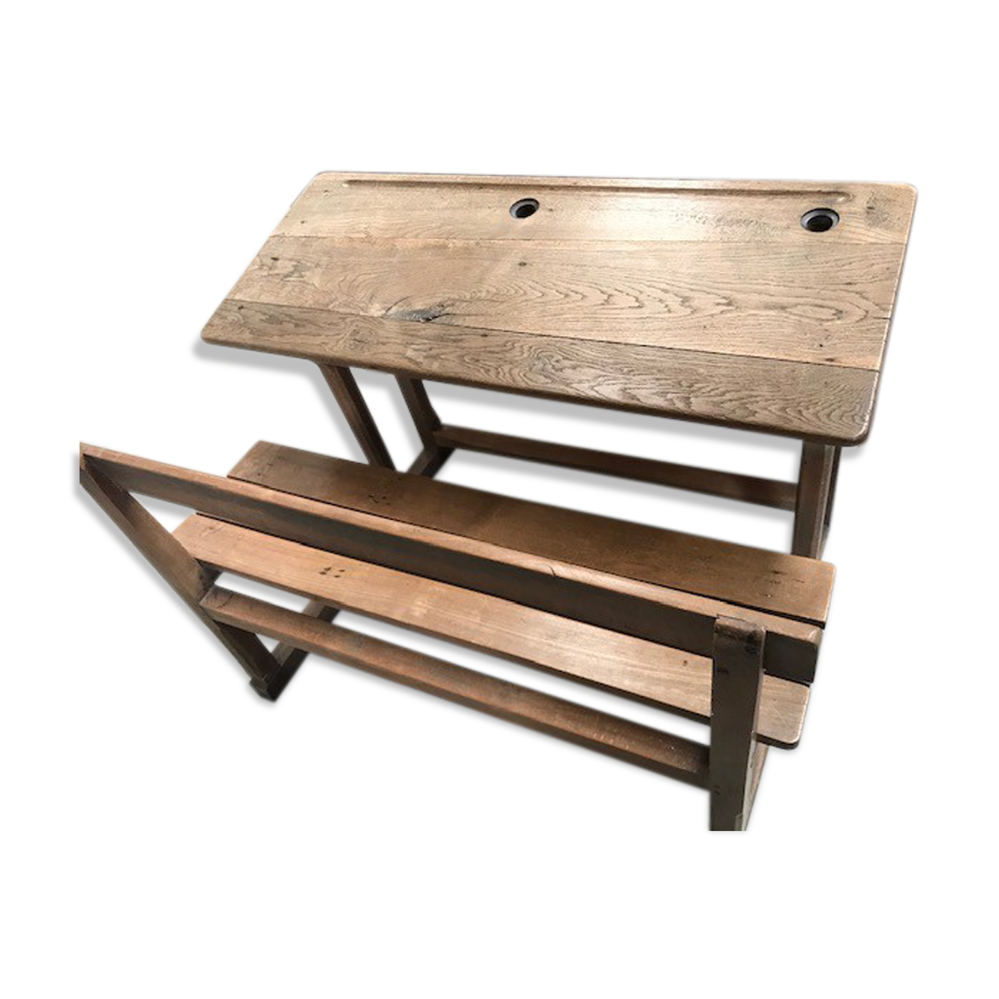 Oak school desk