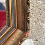 Octagonal Golden Mirror  43x68cm