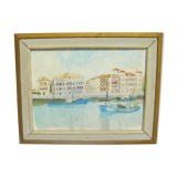 Oil painting of Saint Jean De Luz