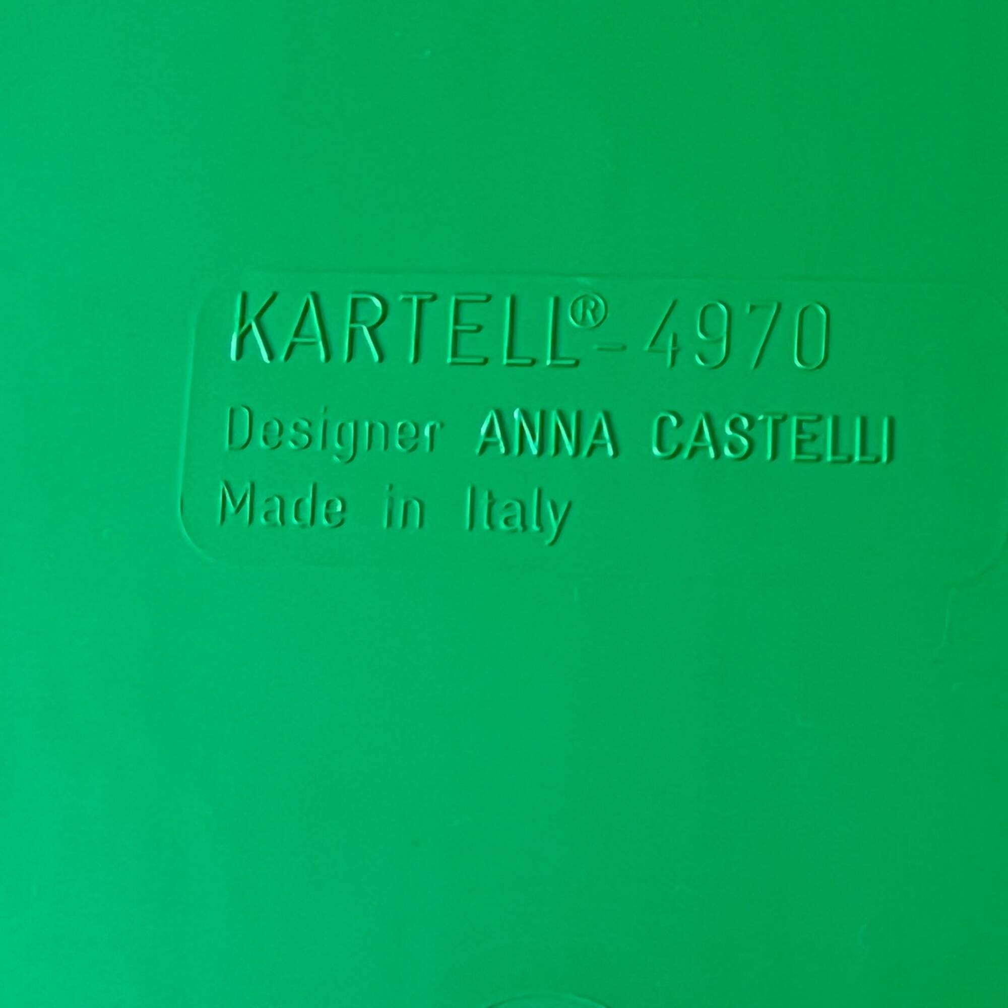 Cabinet Column in Green 'Componibili' by Anna Castelli Ferrieri for Kartell, 1960s