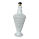Imposante lampe italienne en céramique blanche tressée, années 70
