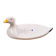 Plat à foie gras en céramique – décor bleu et blanc, forme canard
