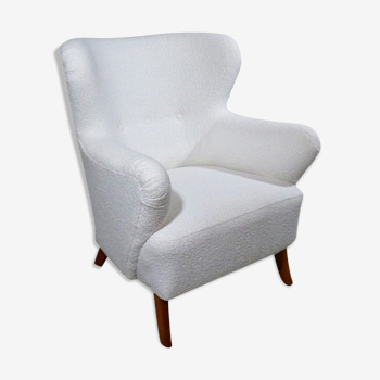 Boucle armchair lounge chair sweden, 1950’s