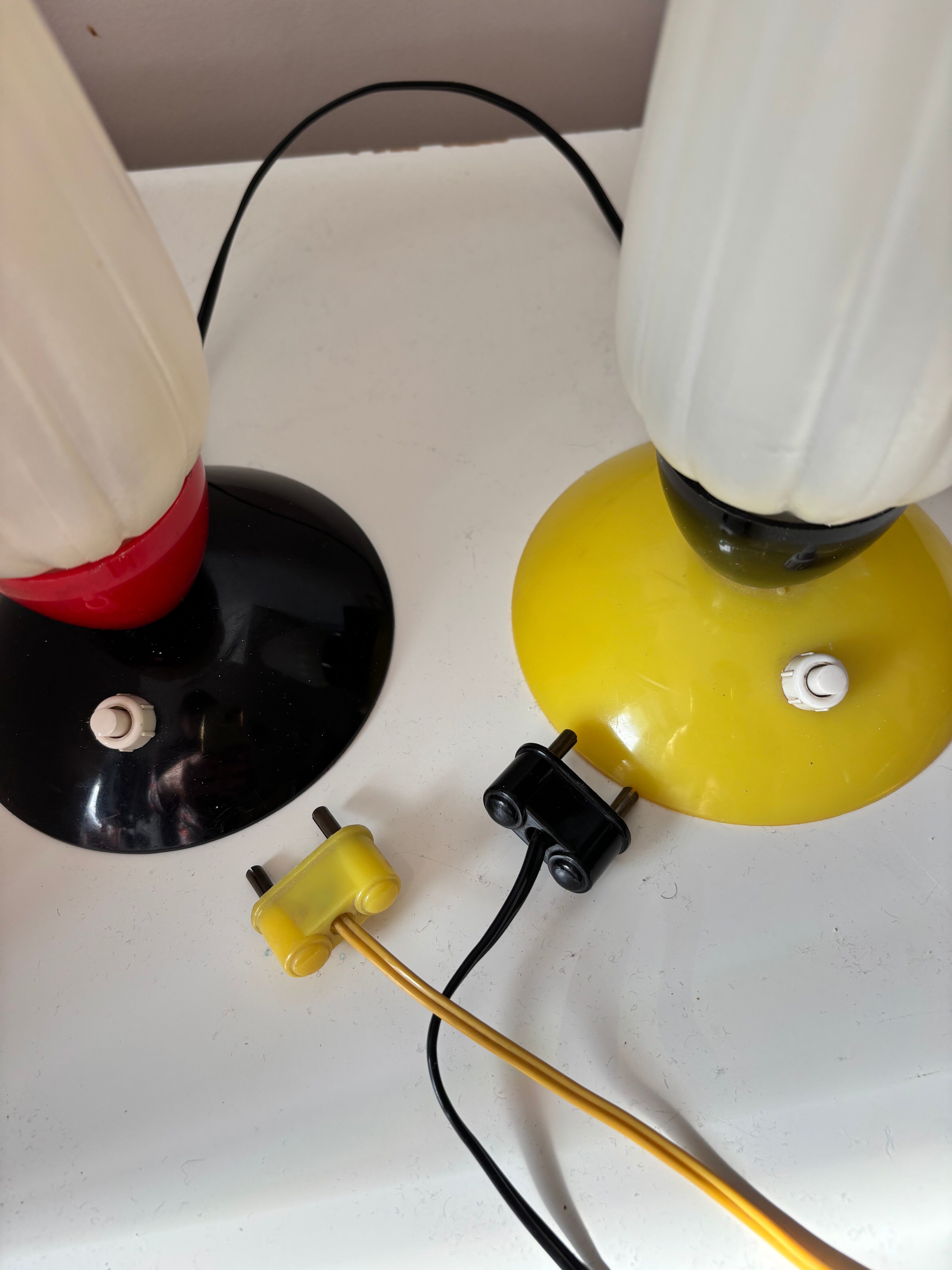 Paire de lampes de chevet 1960