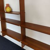 Mid-century vintage library wall shelf