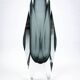 Faceted submerged vase, grey-blue Murano glass – dlg Flavio Poli