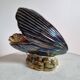 Lampe coquillage et poissons faïence