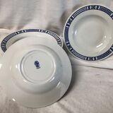 Set of 12 plates Luneville Normandy motif
