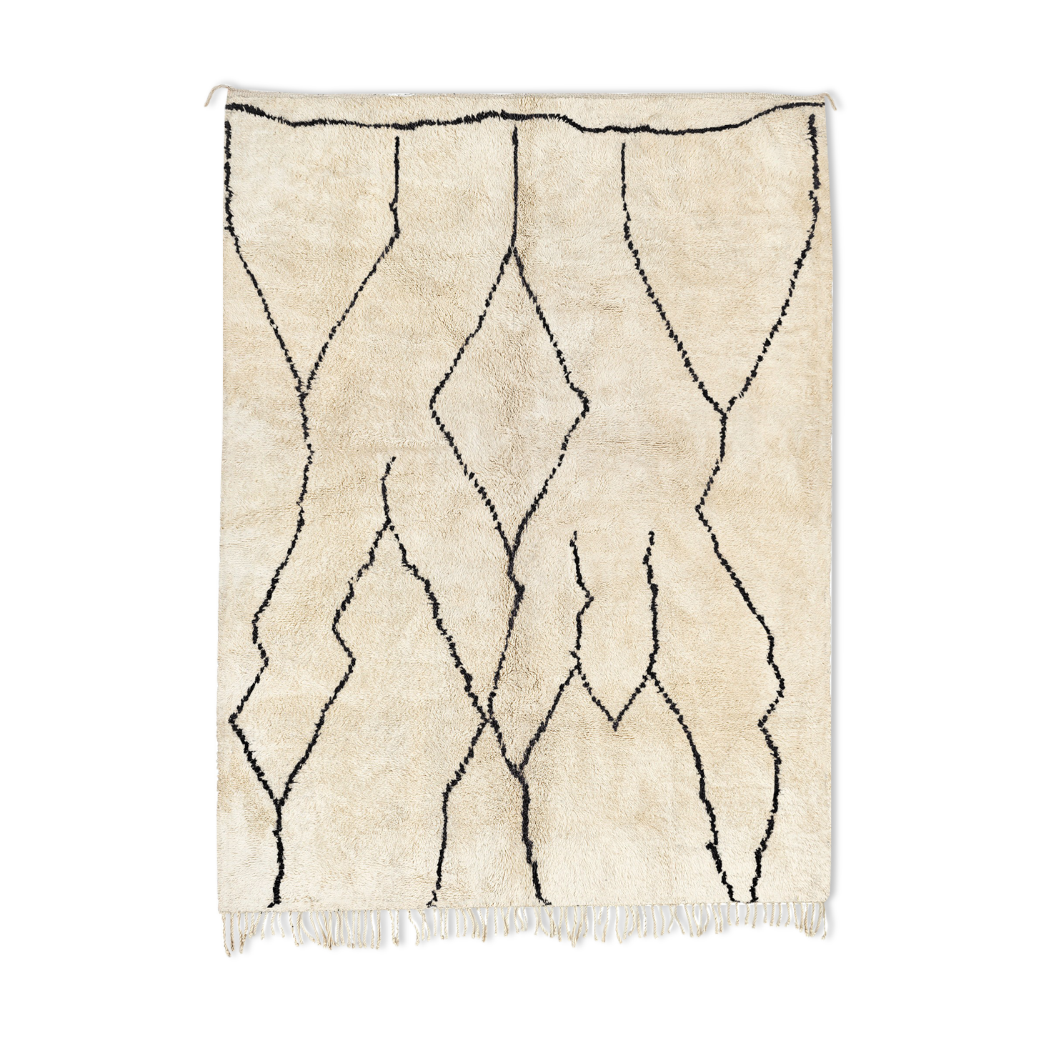 Modern Moroccan carpet white