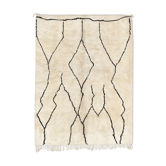 Modern Moroccan carpet white