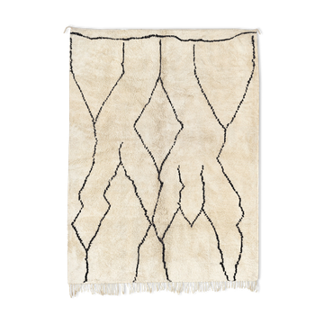 Modern Moroccan carpet white