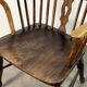 Chair, Windsor Low Back armchair in elm, England, 19th century
