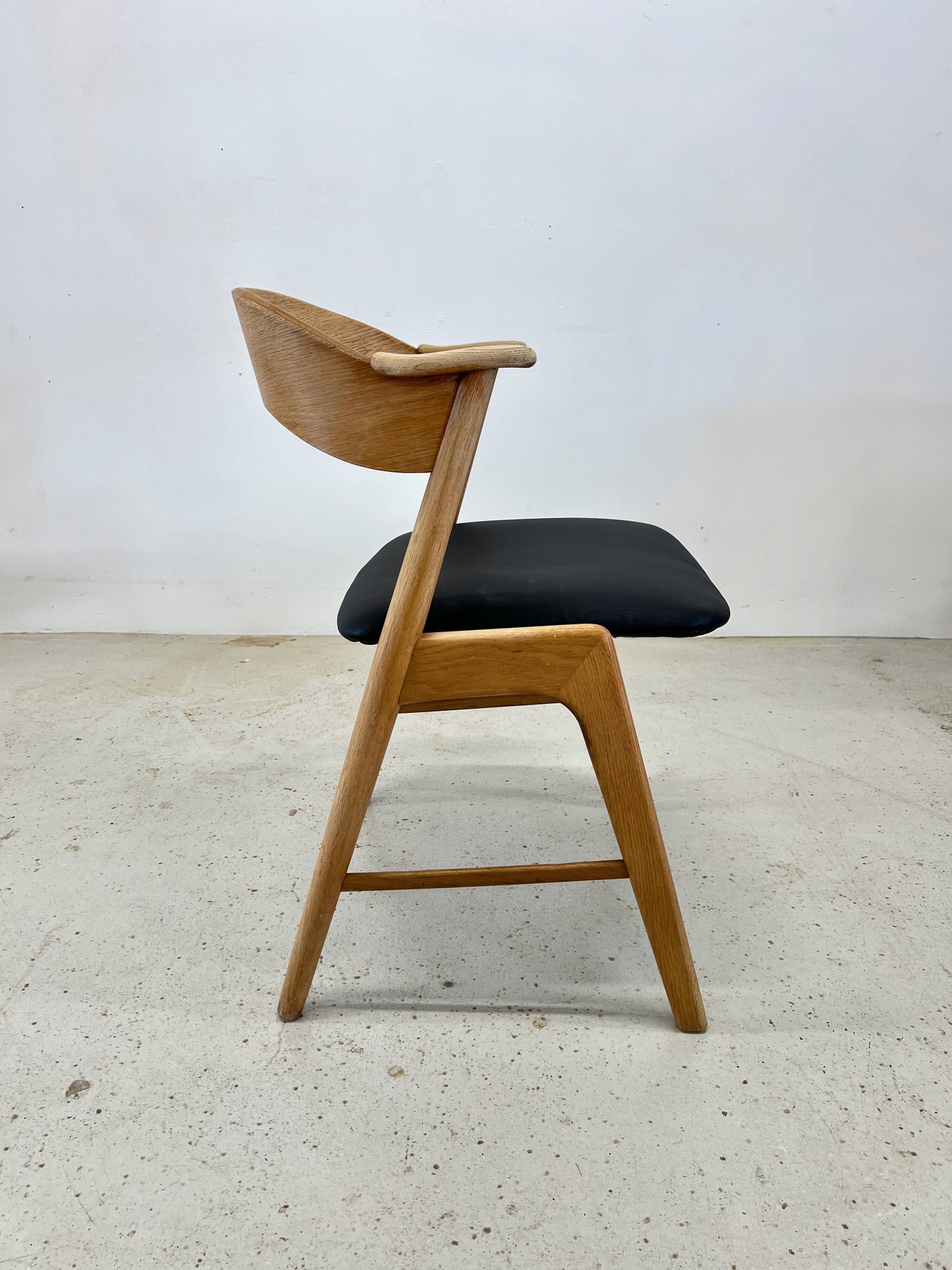Kai Kristiansen Model 32 Oak Dining Chair, Korup Møbelfabrik.