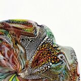 Pair of Mid Century Murano Glass Bowls by Dino Martens for AVEM (Italy, 1950s/1960s)