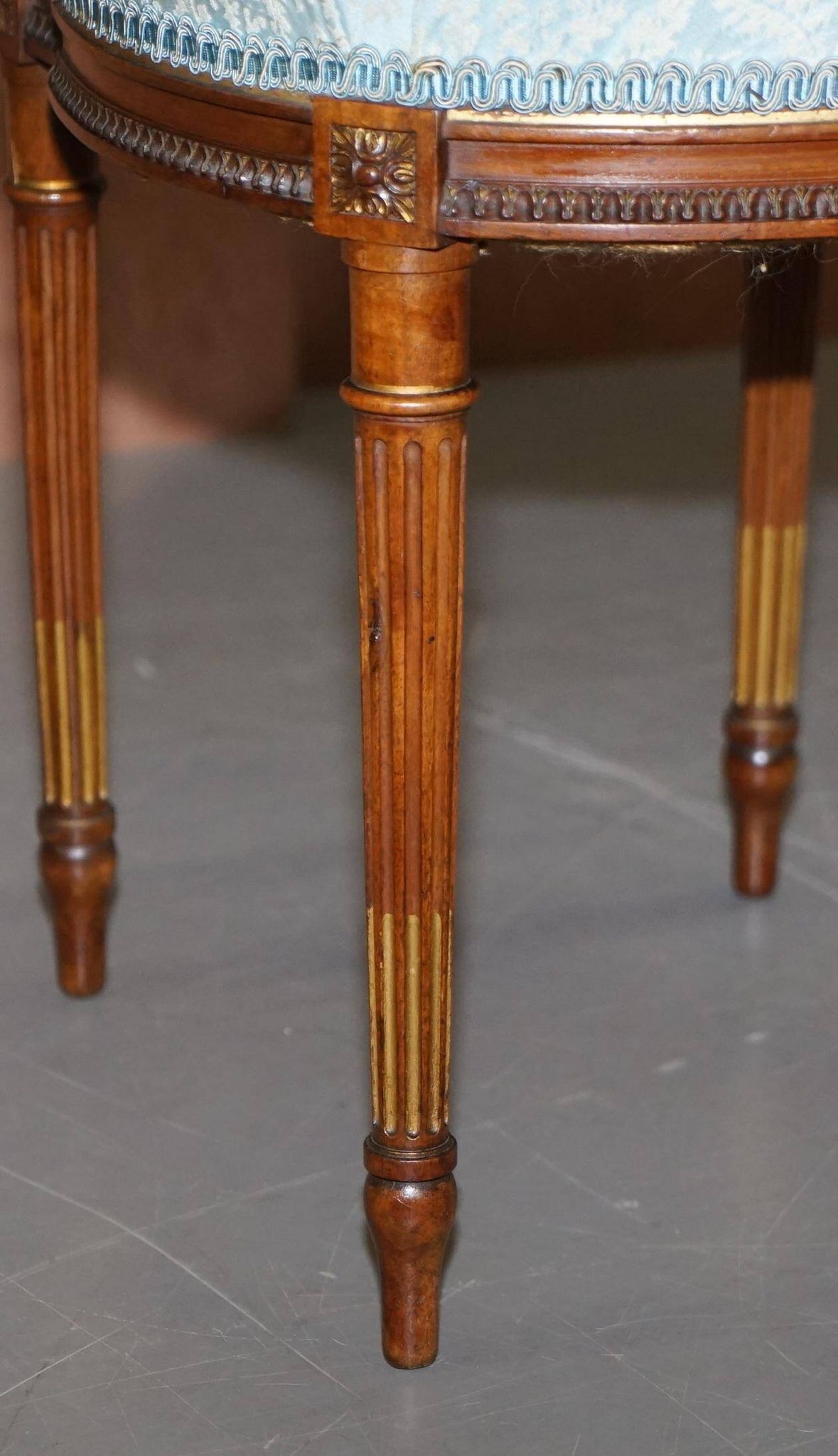 Pair of Carved Golden Wood Accent Chairs